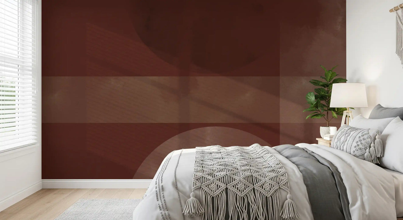 Sienna & Clay Harmony abstract geometric shapes Wall Mural