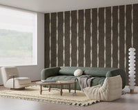 Woven fabric appearance captured perfectly within this Muted Brown wallpaper.