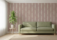 Soft pastel hues define this lovely cream textured stripes wallpaper.