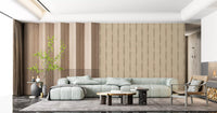 lounge the Kaki Textured Distressed Stripes on Warm Beige Wallpaper
