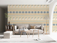 Sitting space complementing the Marrakesh Ornament Textile wallpaper