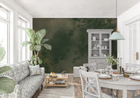 Slender branches and faint blossom float through the Verdant Mist wall mural