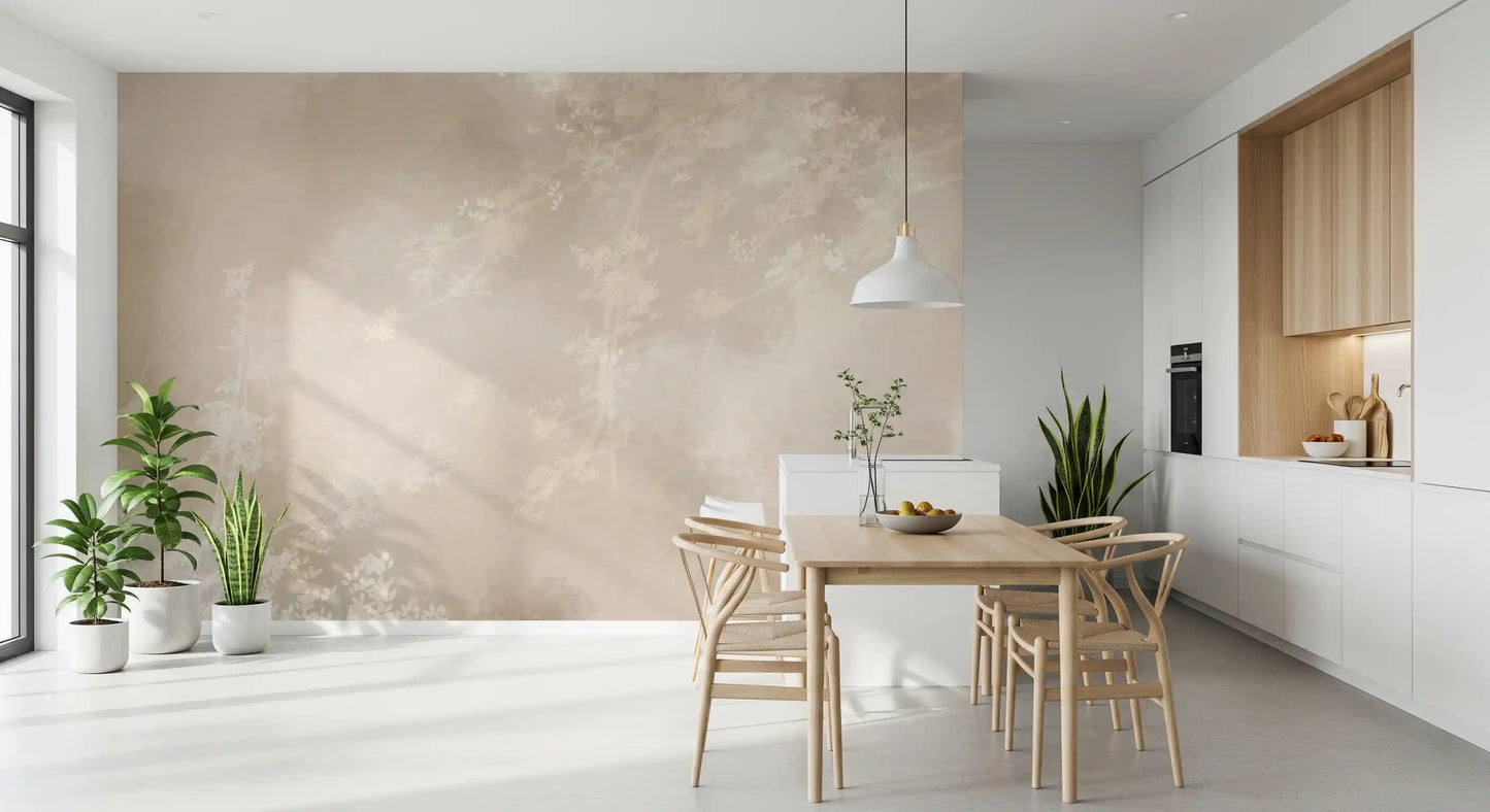 Ethereal Canopy Charm Misty Forest Abstract Landscape Wall Mural