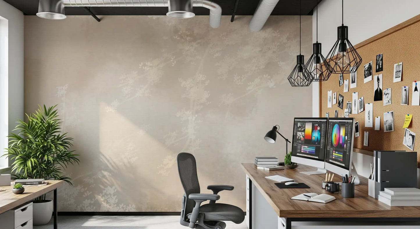 Ethereal Canopy Charm Misty Forest Abstract Landscape Wall Mural