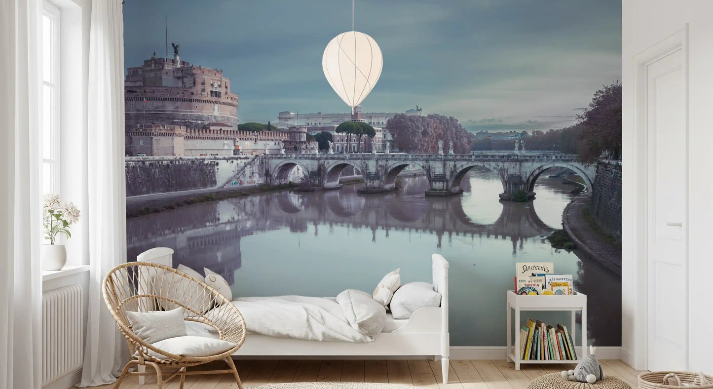 Roman Reflection: Castel Sant'Angelo's Grandeur Wall Mural