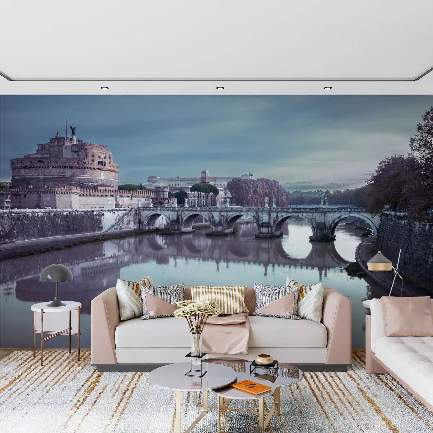 Roman Reflection: Castel Sant'Angelo's Grandeur Wall Mural