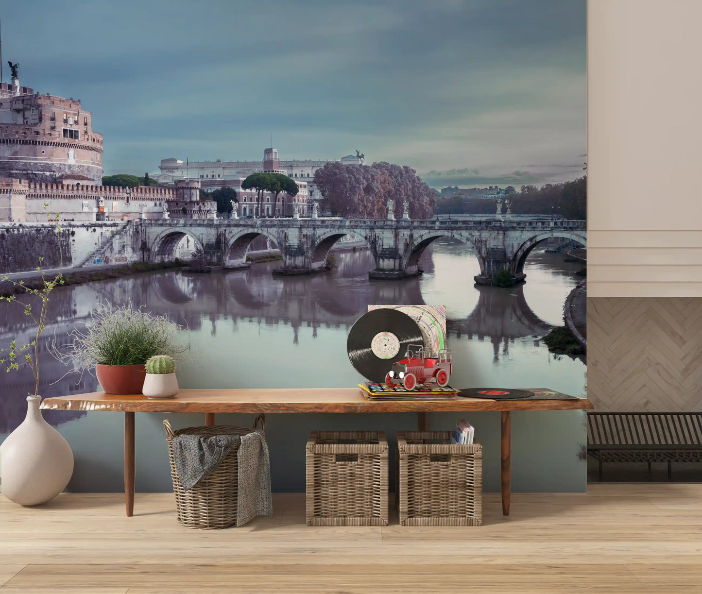 Roman Reflection: Castel Sant'Angelo's Grandeur Wall Mural