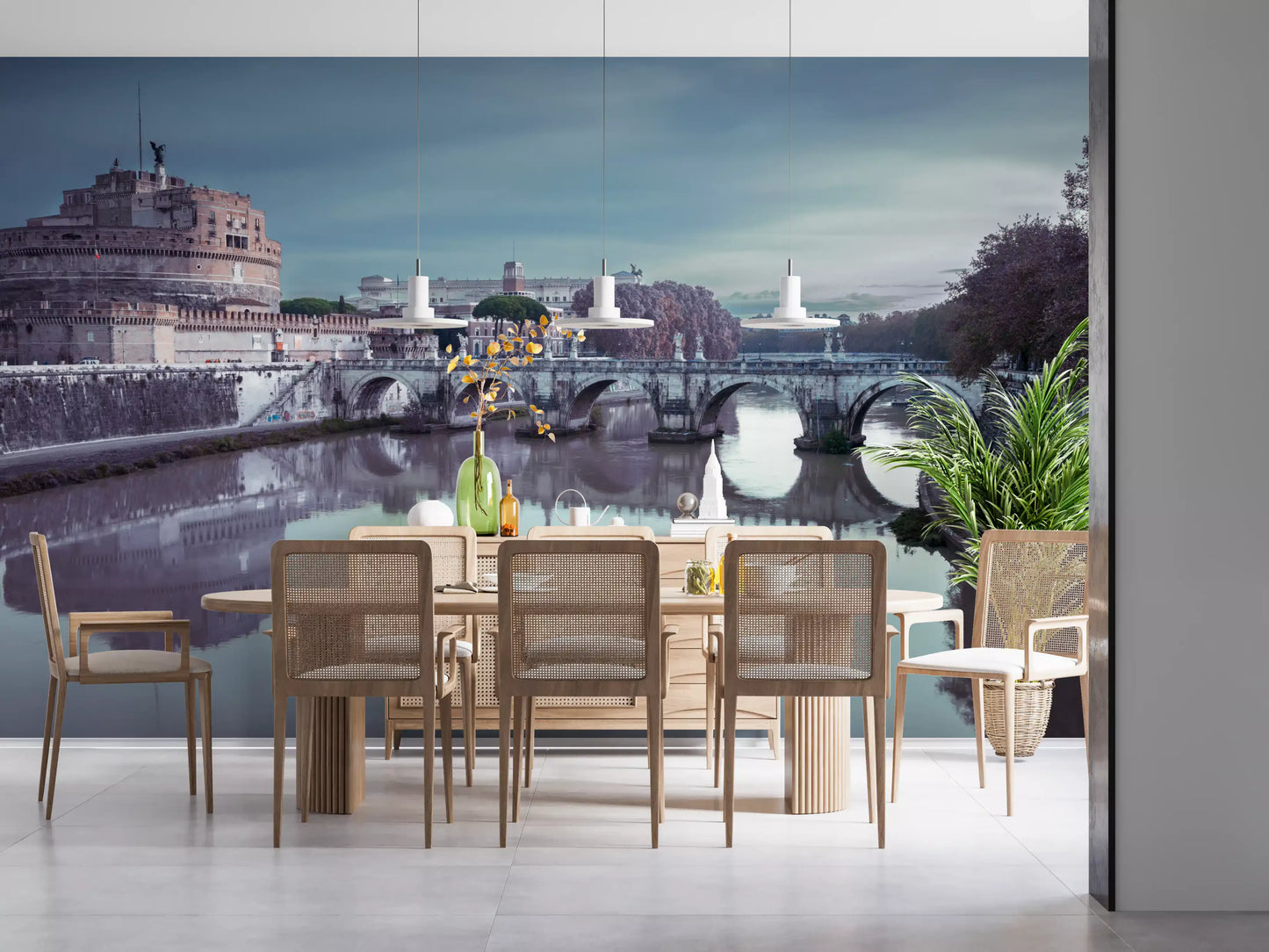 Roman Reflection: Castel Sant'Angelo's Grandeur Wall Mural