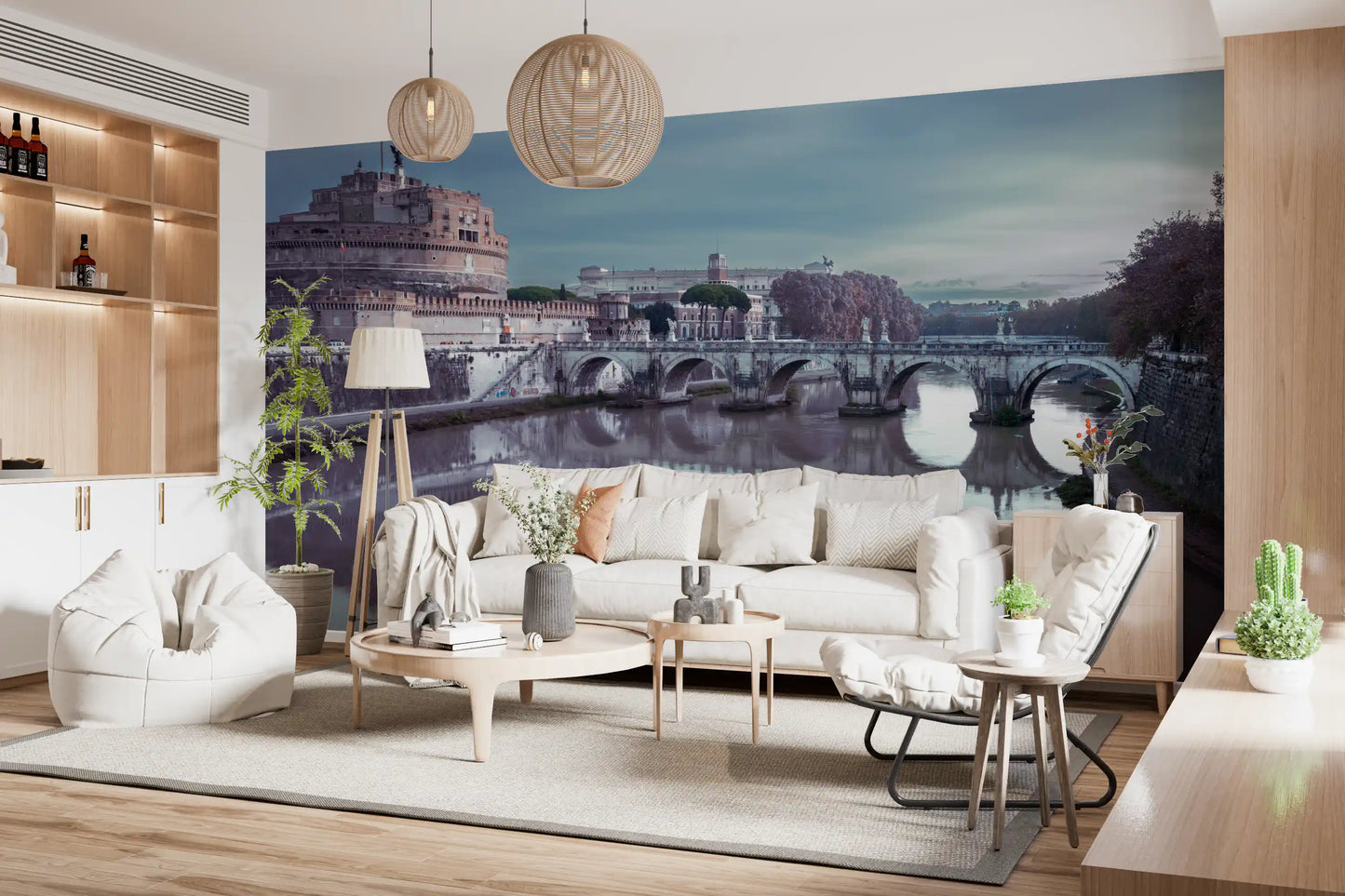 Roman Reflection: Castel Sant'Angelo's Grandeur Wall Mural