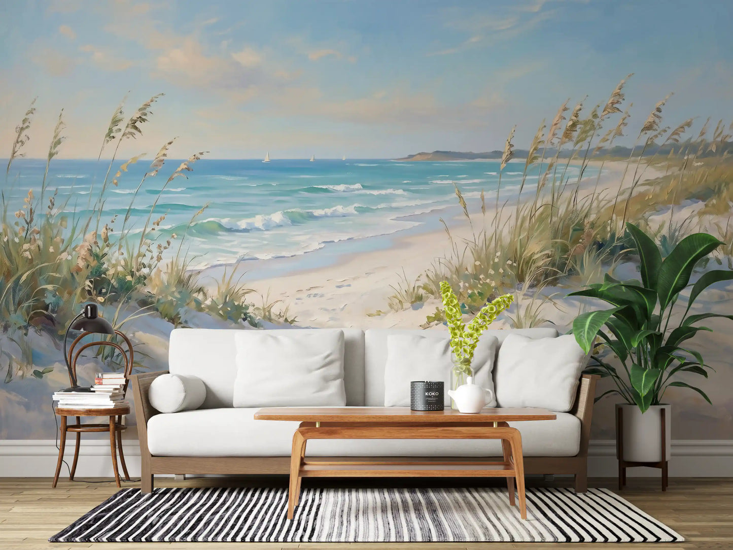 Coastal Serenity Pathway Wall Mural