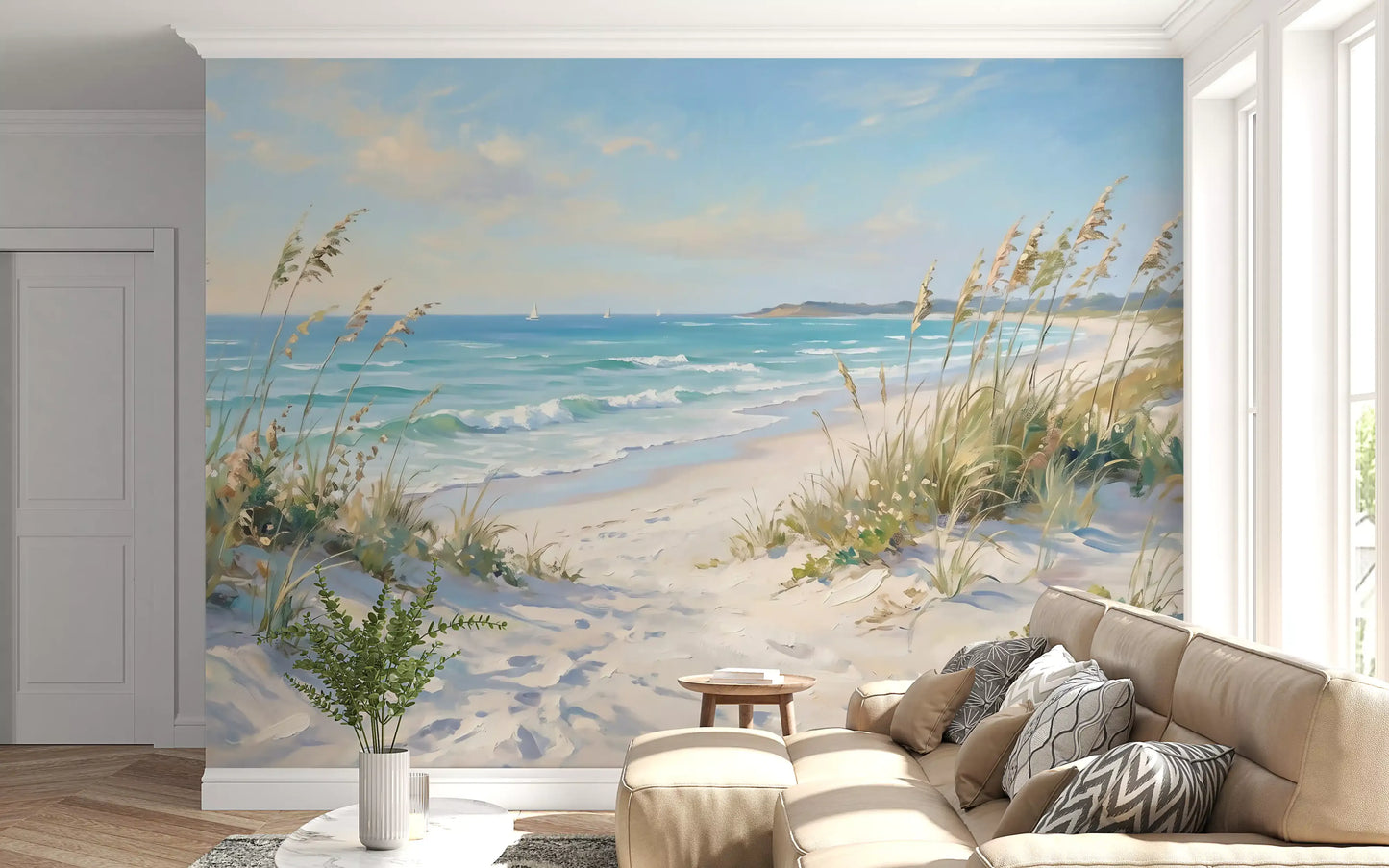 Coastal Serenity Pathway Wall Mural