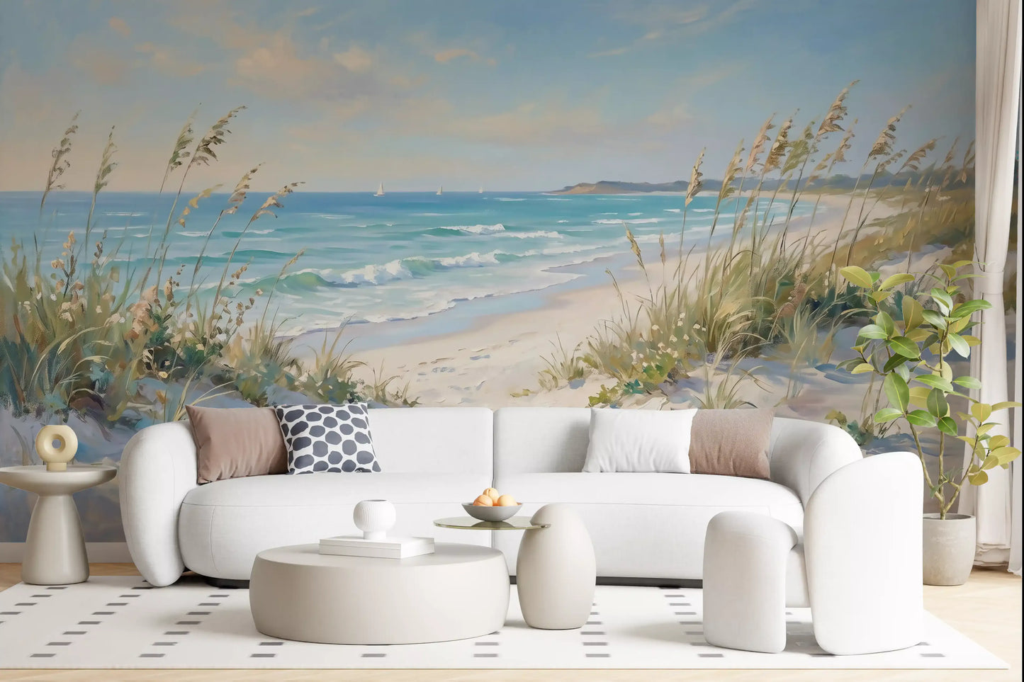 Coastal Serenity Pathway Wall Mural