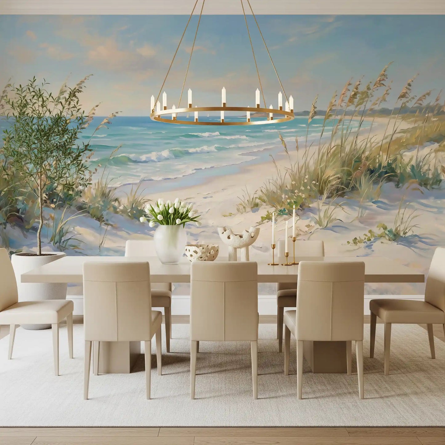 Coastal Serenity Pathway Wall Mural