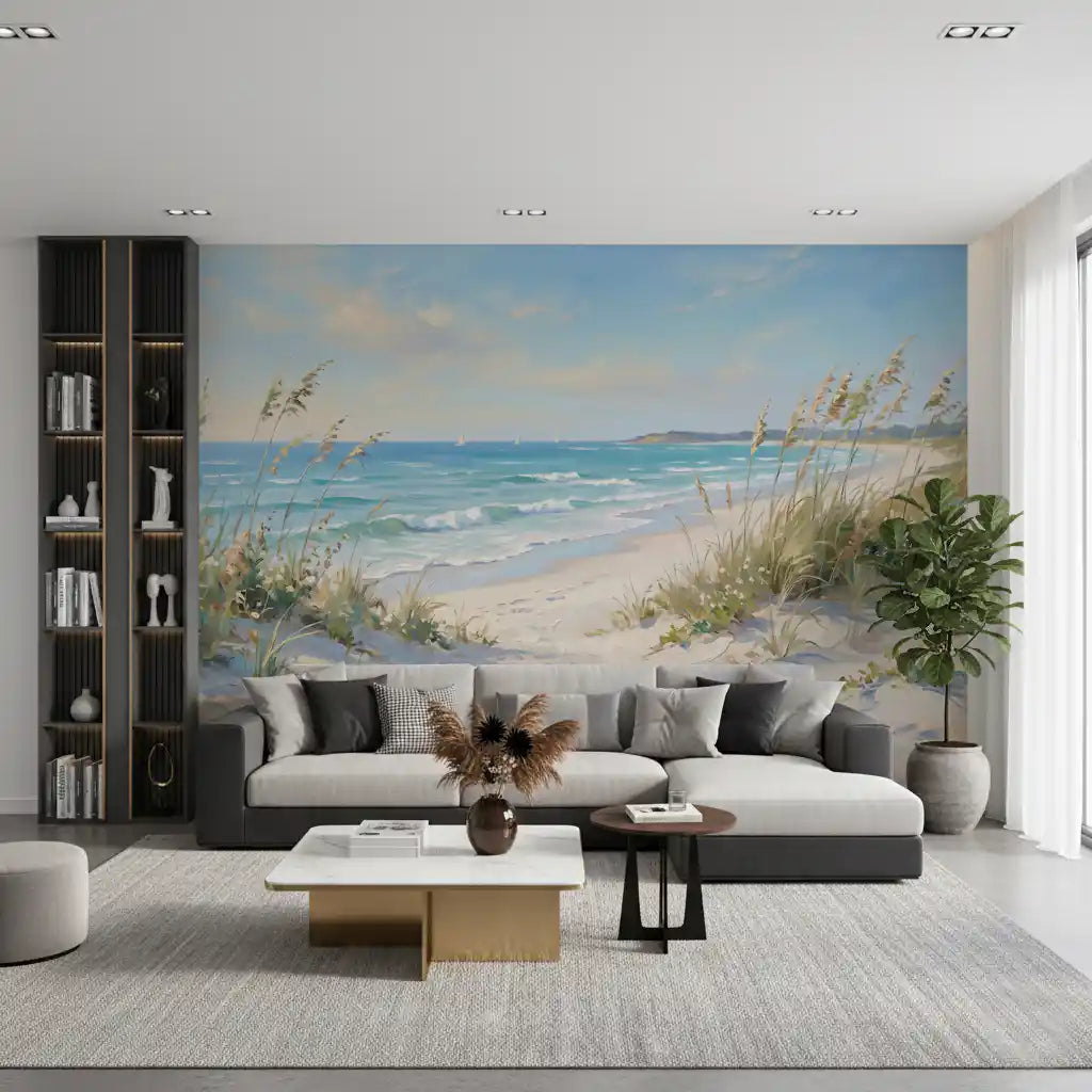 Coastal Serenity Pathway Wall Mural