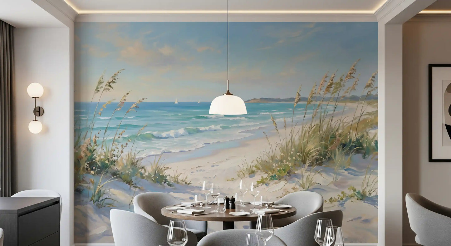 Coastal Serenity Pathway Wall Mural