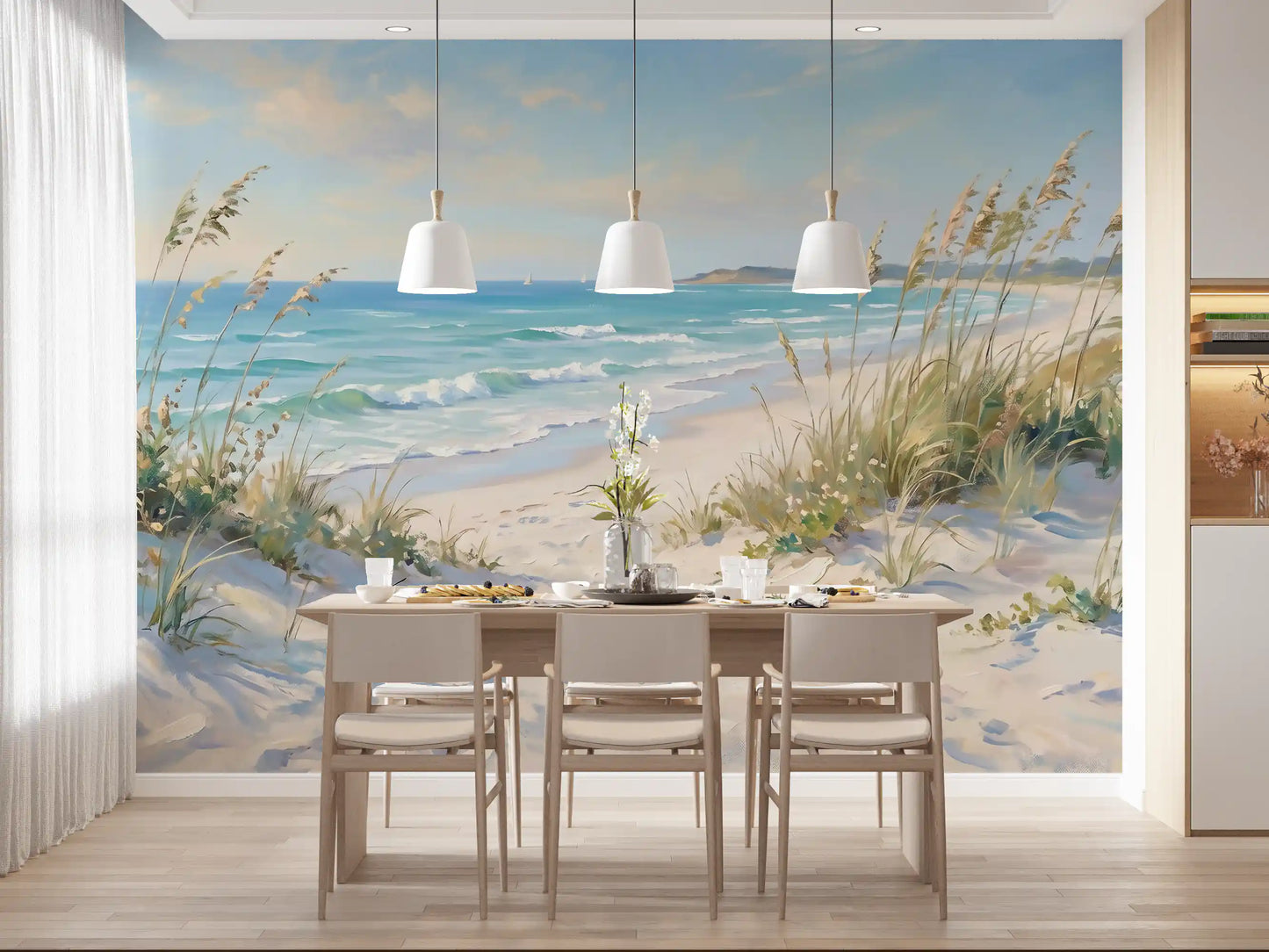 Coastal Serenity Pathway Wall Mural