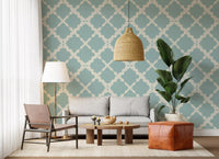 Woven faux linen effects form the base of our minimalist modern wallpaper material