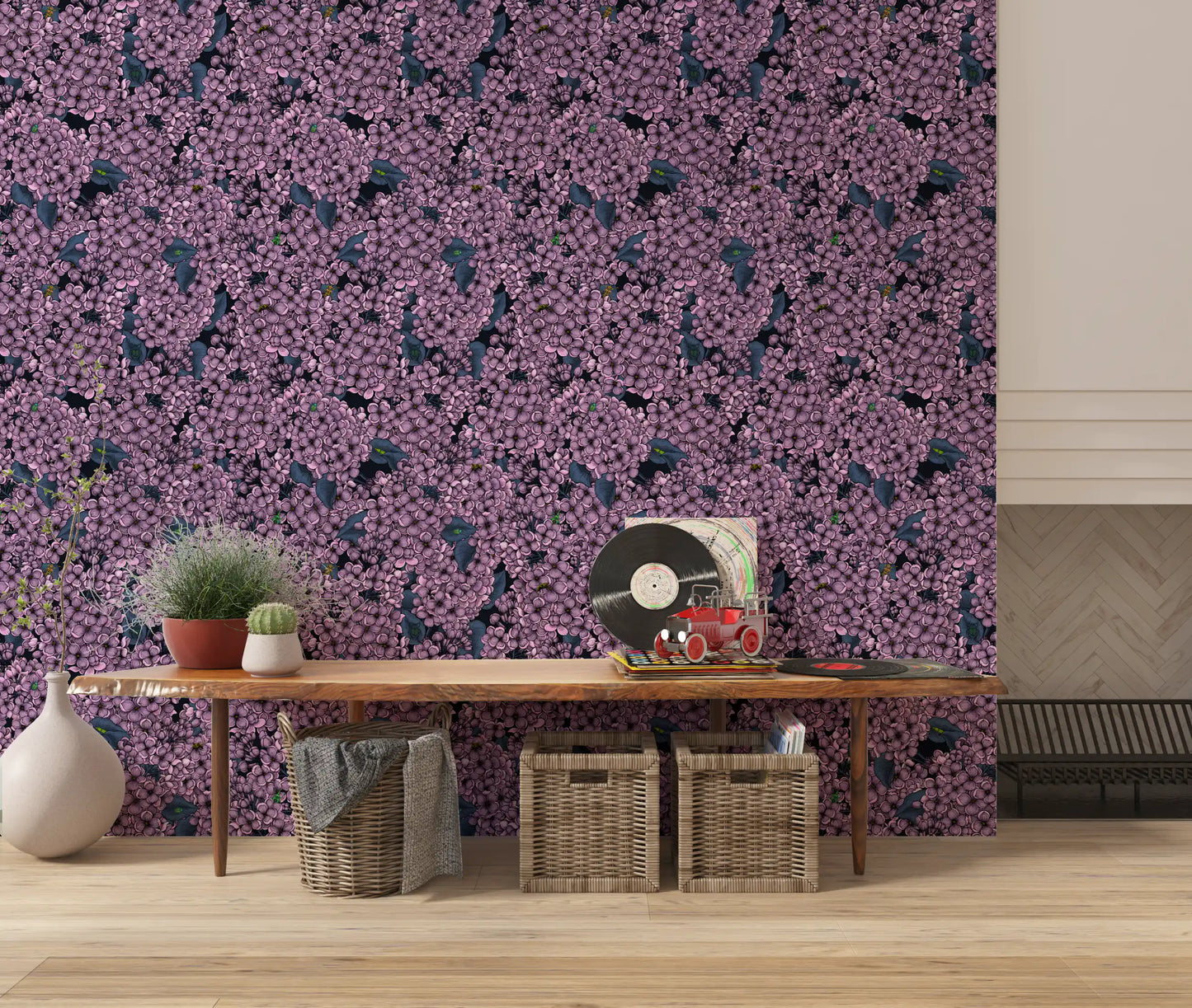 Violet Lilac garden Wallpaper⁠