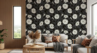 Intricate petal textures are visible in this white moonflowers wallpaper.