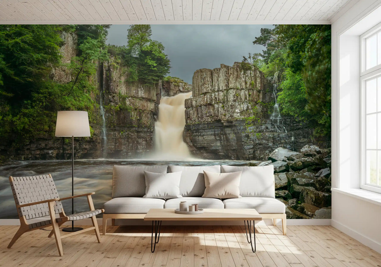 Emerald Falls Serenity Wall Mural
