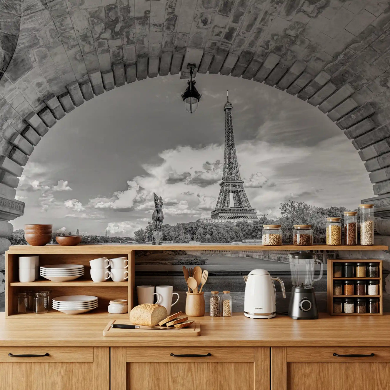 Timeless Parisian Vista Wall Mural