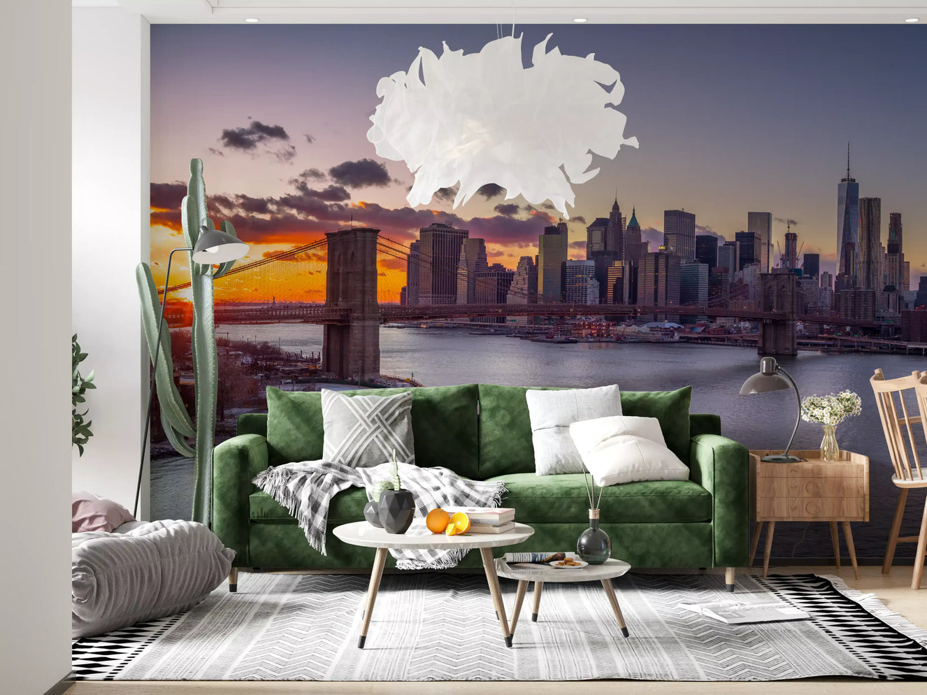 NYC Sunset Grandeur Wall Mural