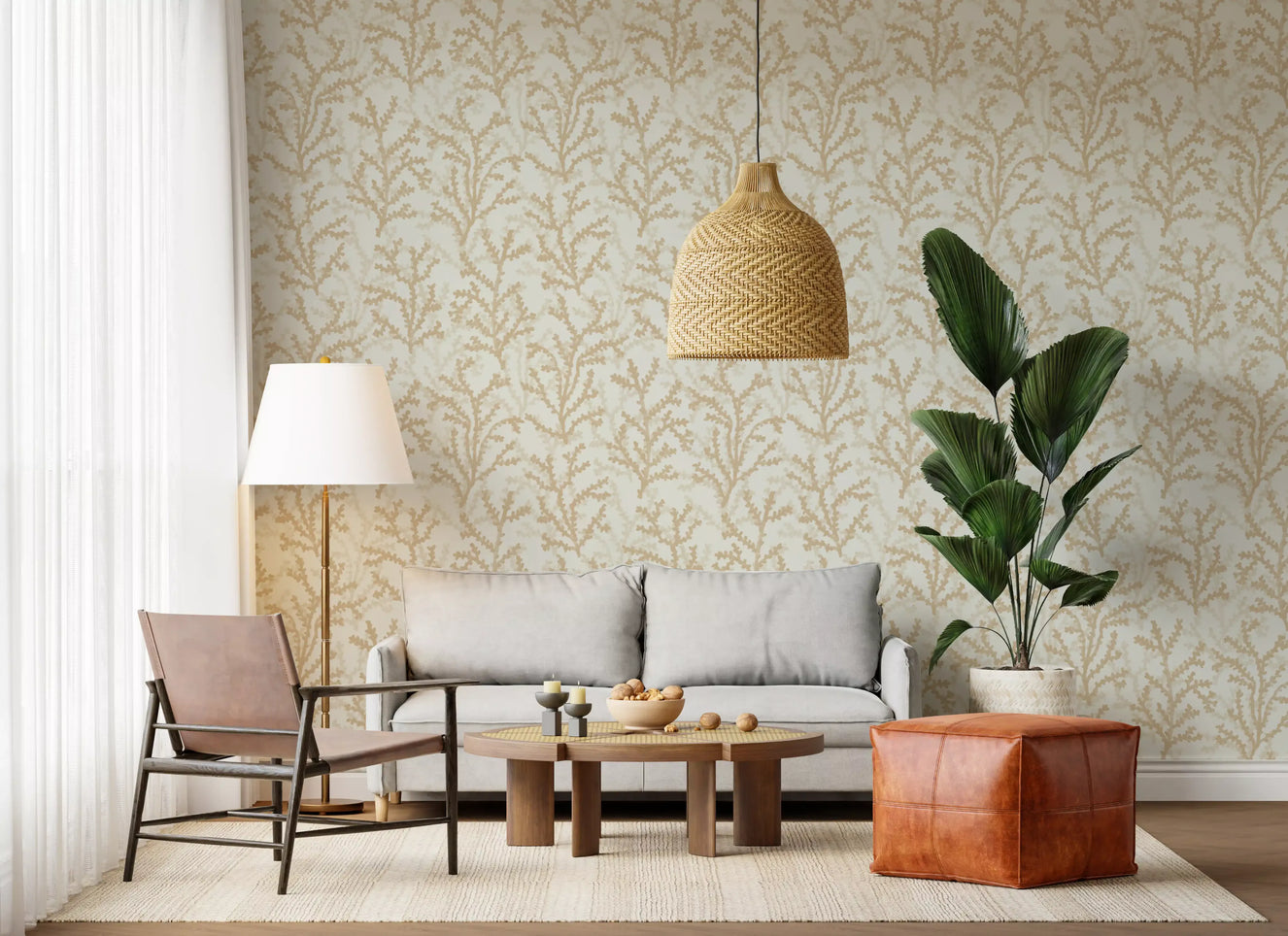 Painted Coraline Sand Wallpaper⁠