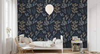 The Kids bedroom setting striking reef vegetation from our Dark wallpaper layout.