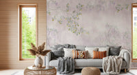 Hallway  the Wisteria & Lemon Blossom Serenity Pink Wall Mural background.