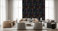 Office Home wallpaper featuring Painted Collage leaves and rich dark color