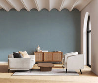 Blue linen surface wallpaper with understated detail and gentle movement