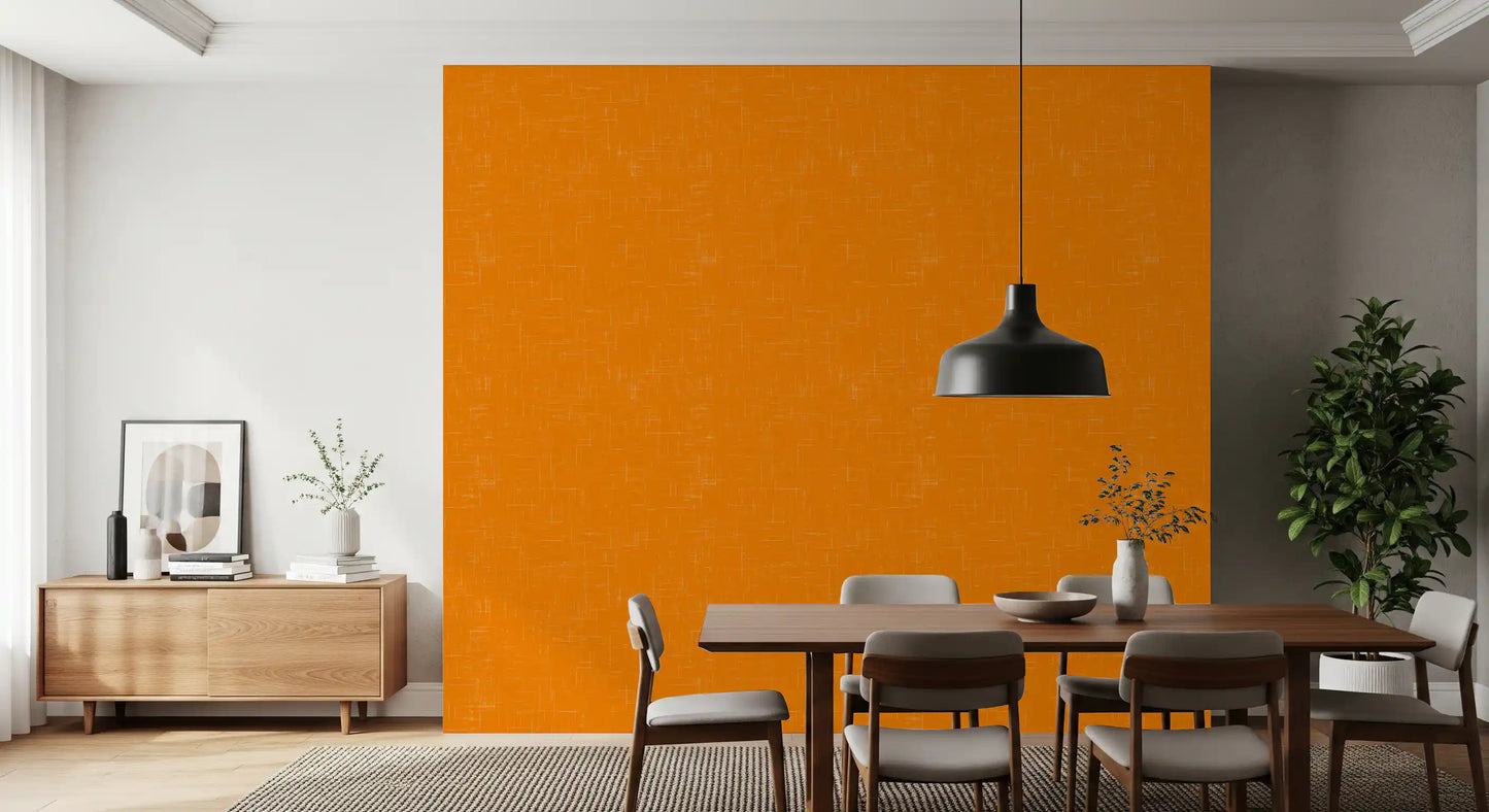 Orange grain wallpaper with layered markings and a polished appearance