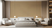 Soft woven detailing defines this taupe wallpaper with clean structure