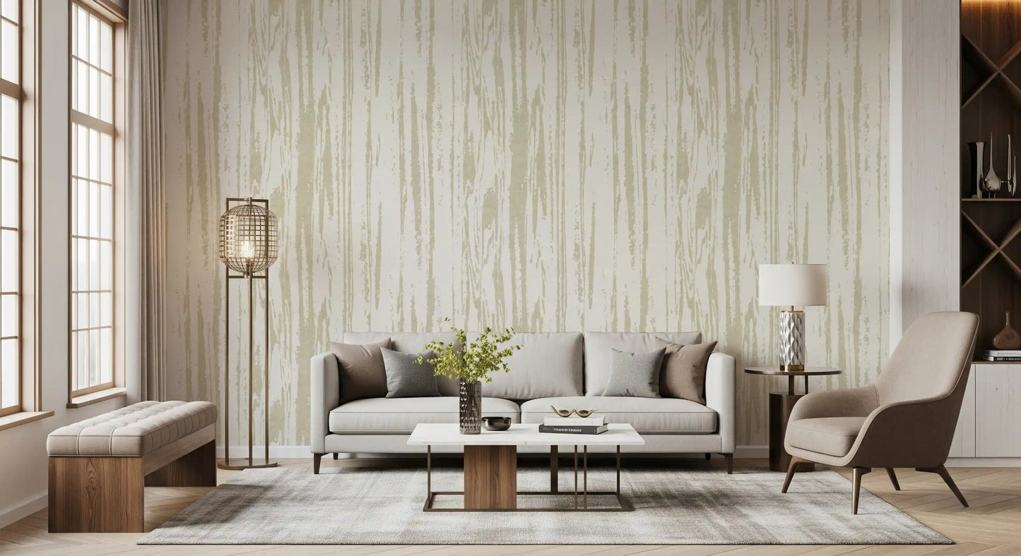Office Home featuring ivory line wallpaper with subtle organic movement