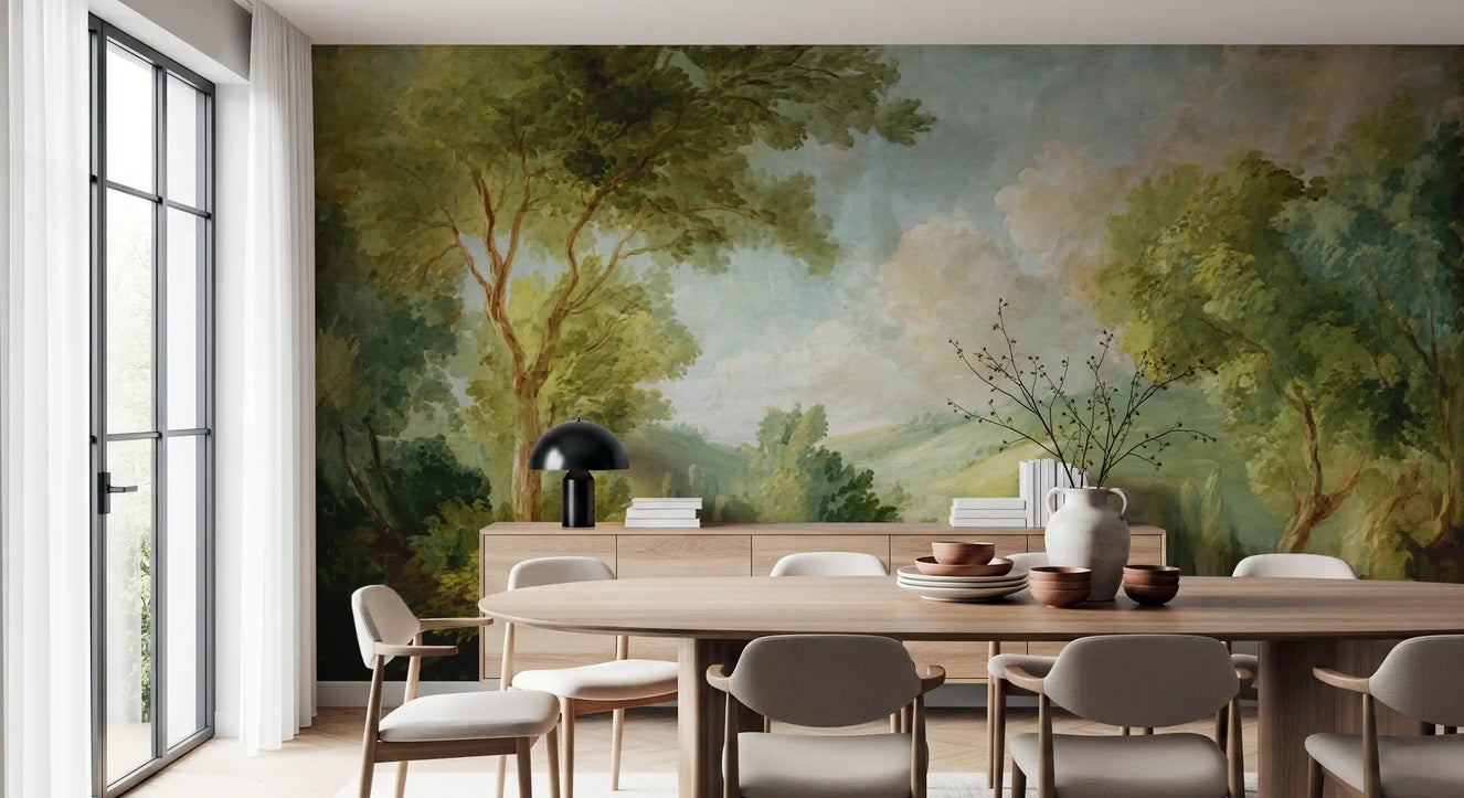Green Landscape Dream Wall Mural