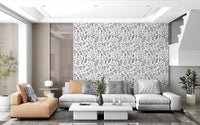  lounge area with Country Cottage Wildflowers wallpaper on every surface