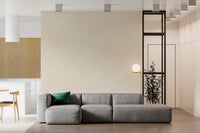 Living room featuring the Textured Paint wallpaper with scattered white curves