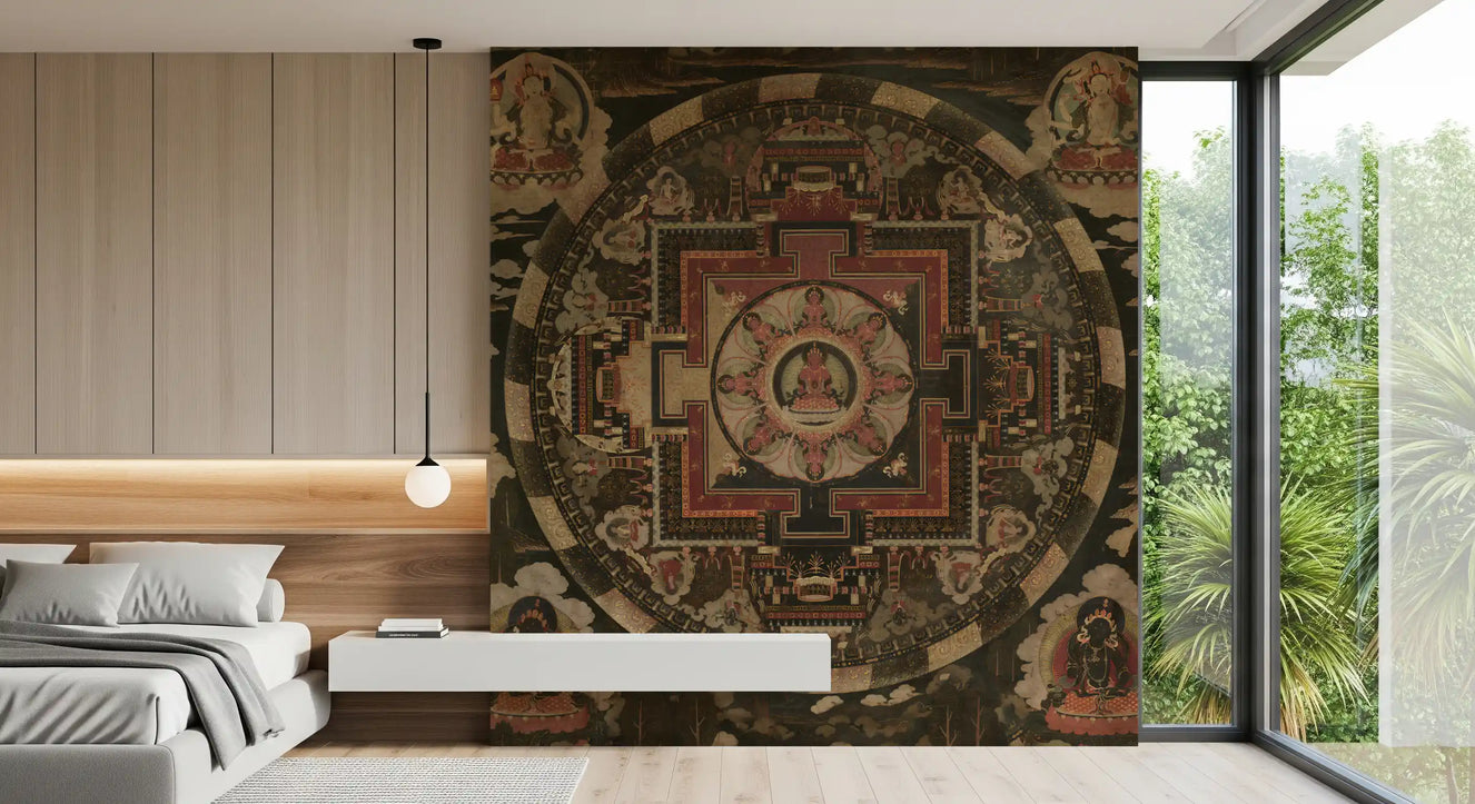 Sacred Mandala Tapestry Wall Mural