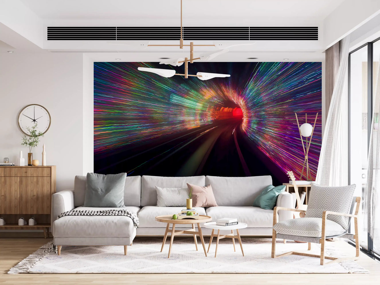 Warp Speed Lights Wall Mural