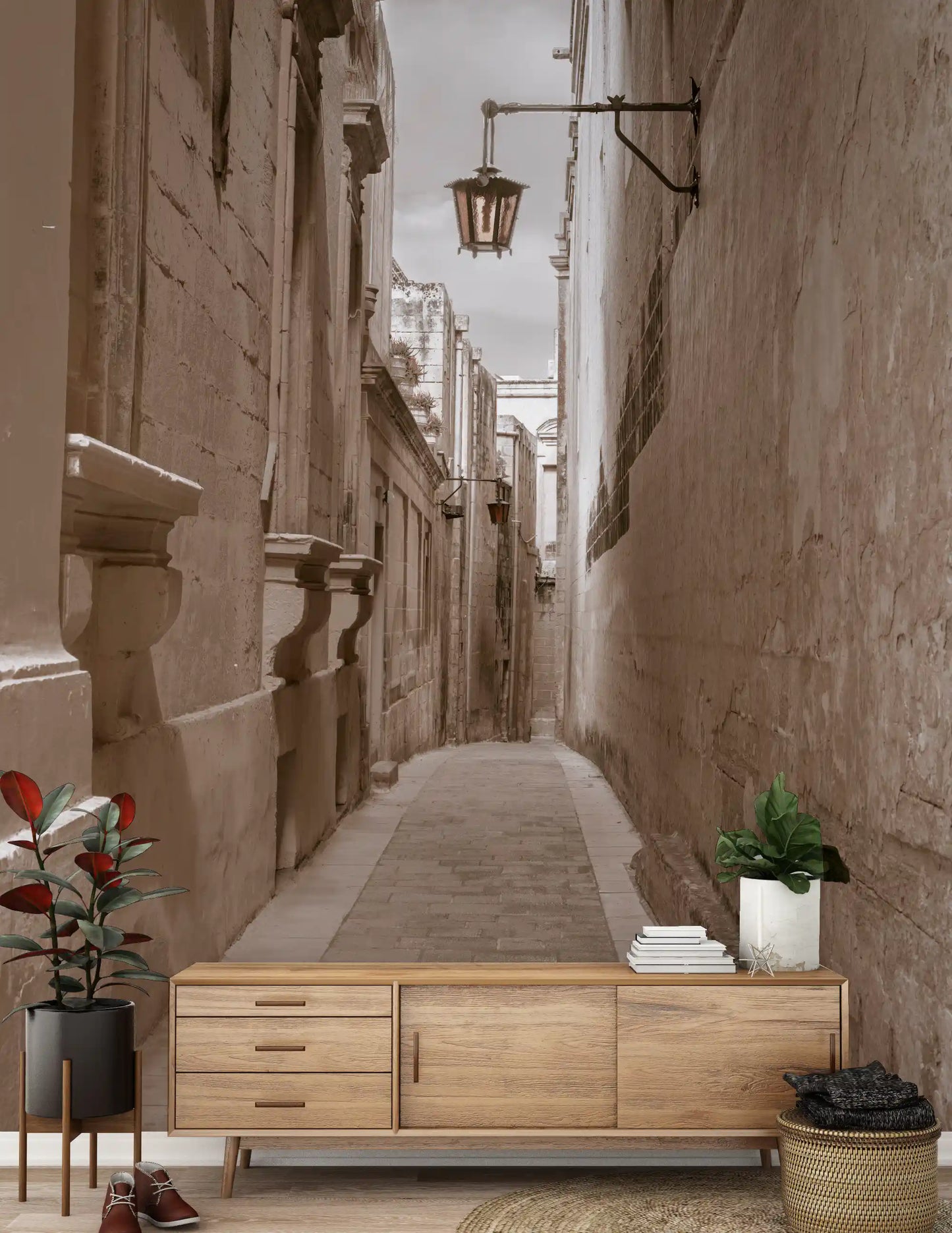 Timeless Stone Passage Wall Mural