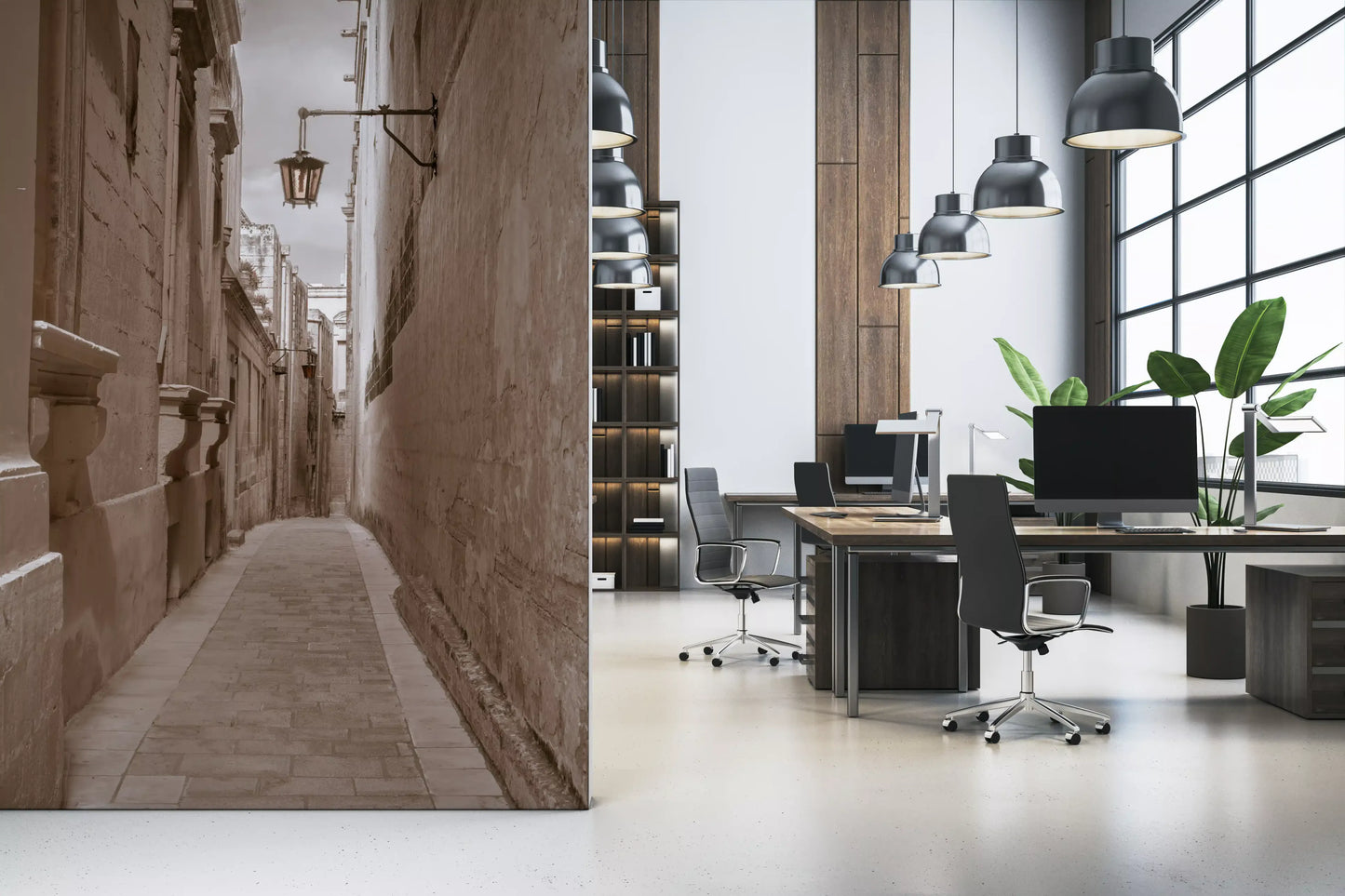 Timeless Stone Passage Wall Mural