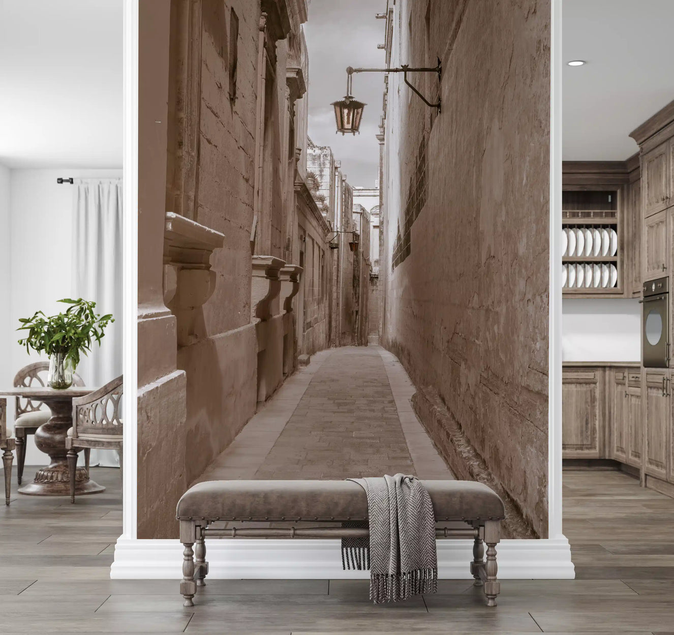 Timeless Stone Passage Wall Mural