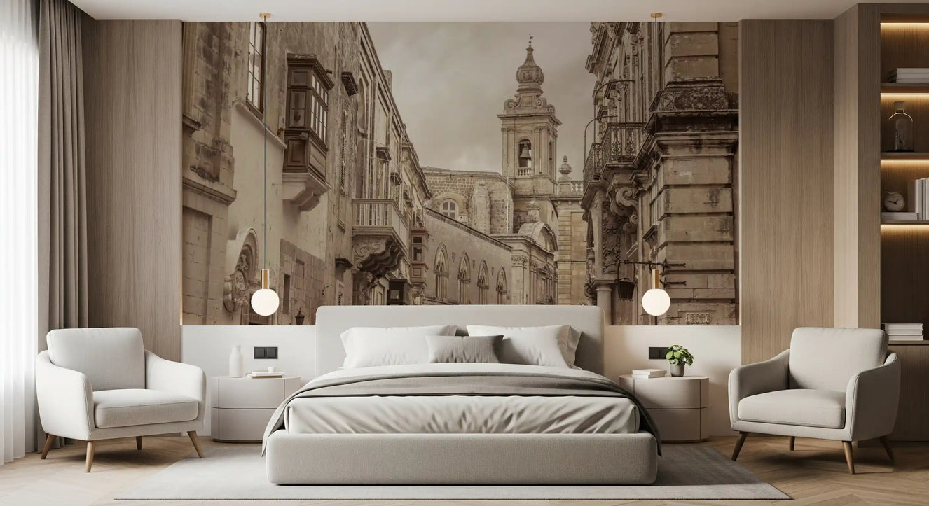 Mdina: Echoes of Stone and Spire Wall Mural