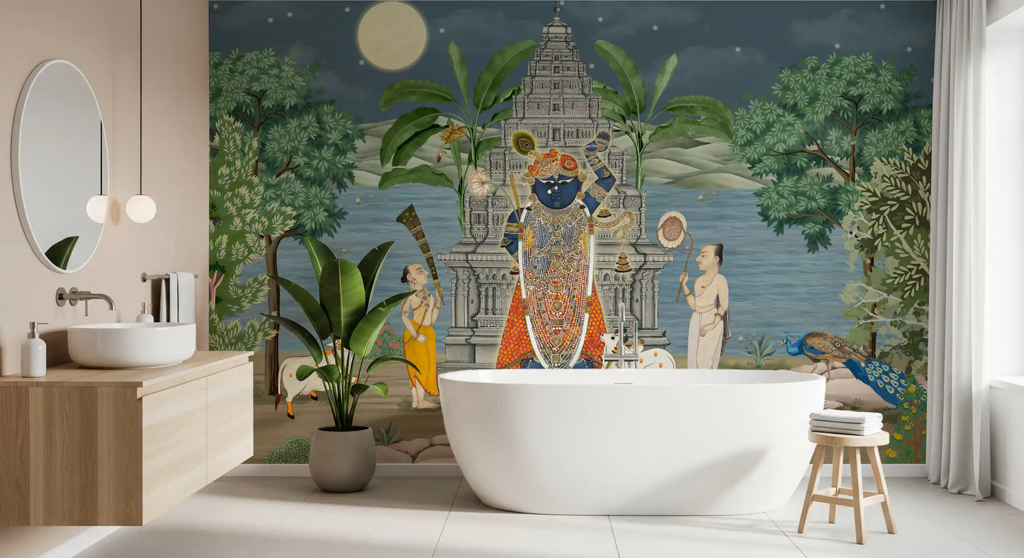 Moonlit Divine Realm Wall Mural
