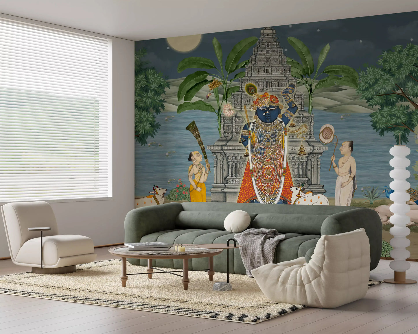 Moonlit Divine Realm Wall Mural