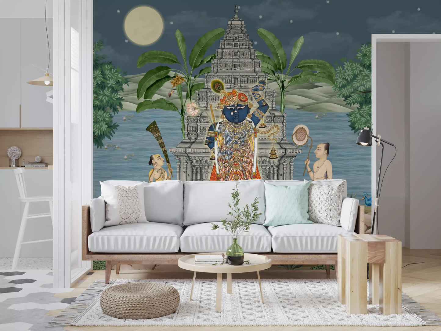 Moonlit Divine Realm Wall Mural