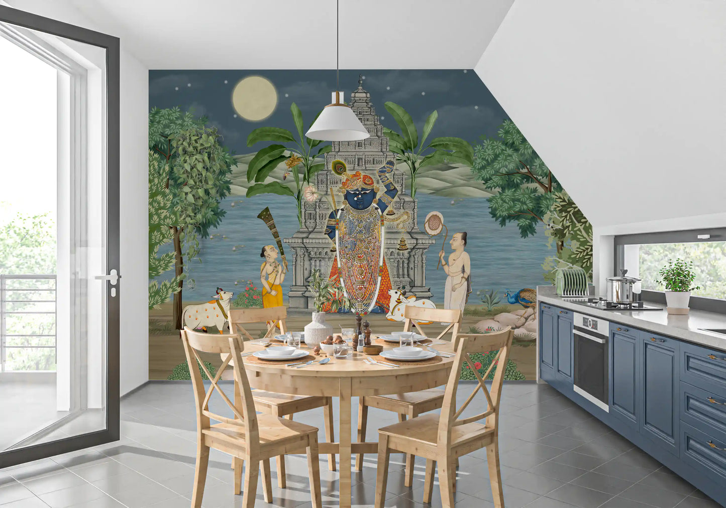 Moonlit Divine Realm Wall Mural