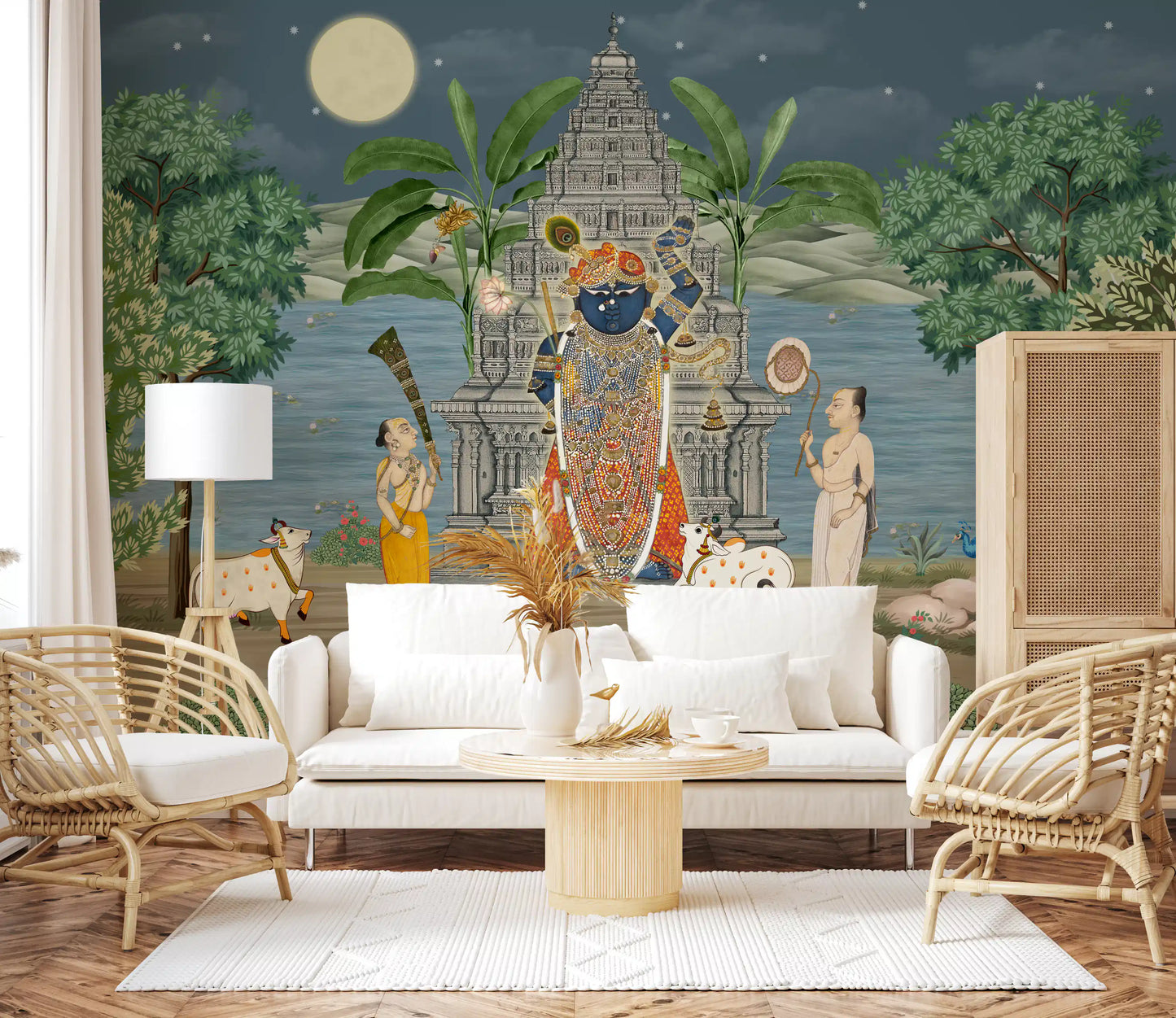 Moonlit Divine Realm Wall Mural