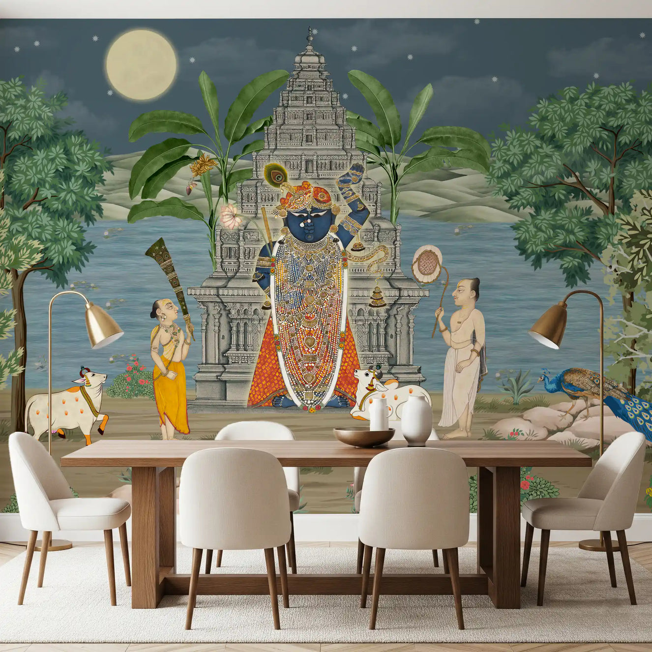 Moonlit Divine Realm Wall Mural