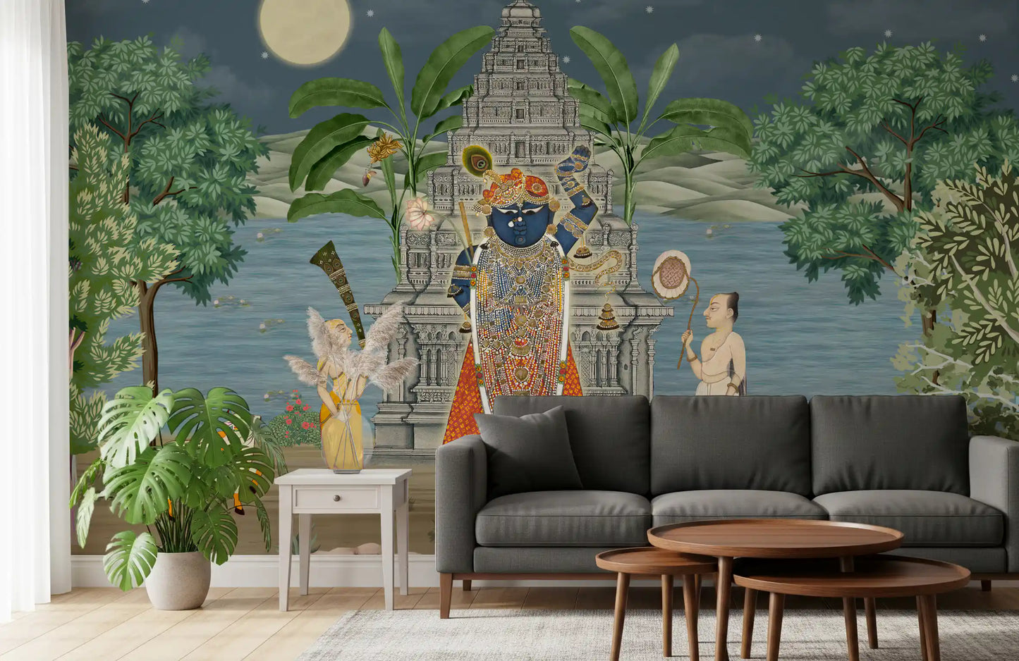 Moonlit Divine Realm Wall Mural